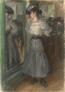 Mädchen vor dem Spiegel, Isaac Israels