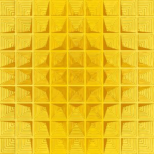 Gelbe Abstraktion inspiriert von Piet Mondrian