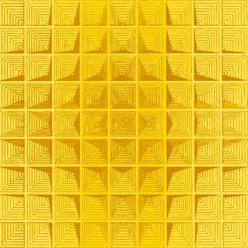 Gele abstractie geïnspireerd door Piet Mondriaan