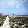 Het pad naar de vuurtoren op Klein Curacao van Manon Verijdt