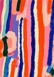 Abstract vertical stripes in bright colours by Niklas Maximilian