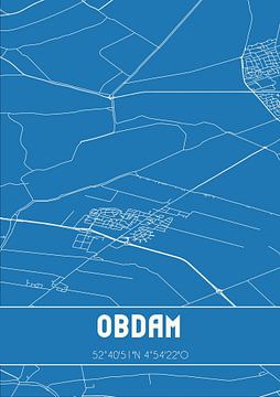 Blueprint | Map | Obdam (North Holland) by Rezona