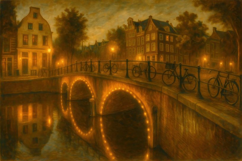 Die Torensluis-Brücke Amsterdam von Franka Poulain