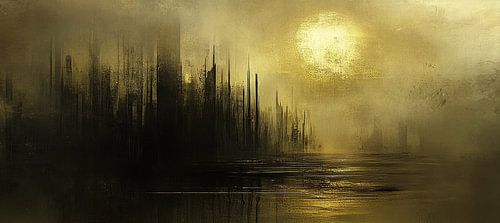 Golden City View | Whispers in the Gilded Fog