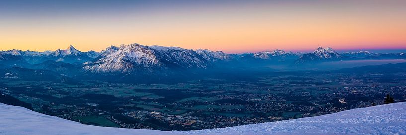 Berchtesgadener Alpen - Panorama van Martin Wasilewski