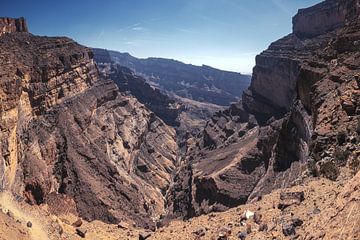 Jebel Shams Canyon Panoama von Jean Claude Castor