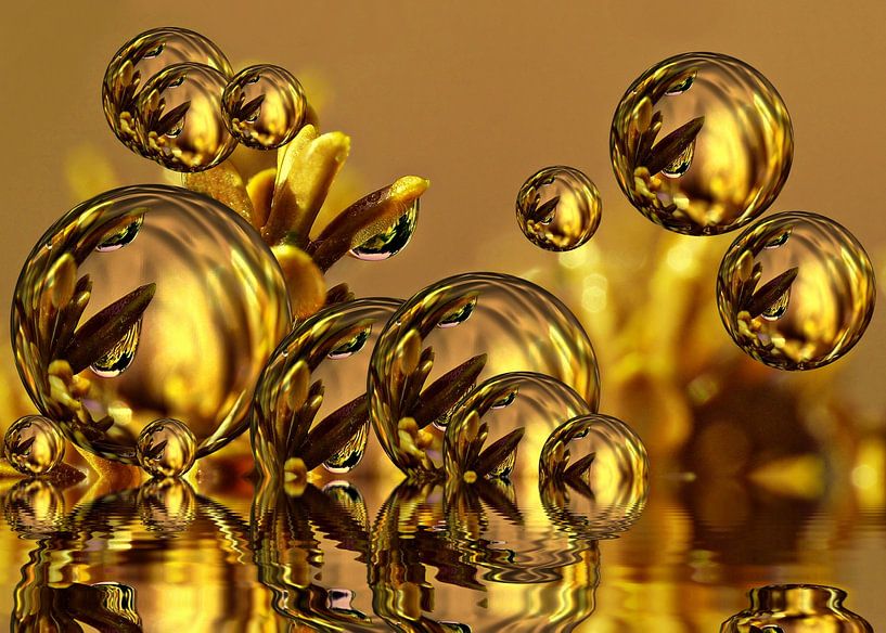 Golden Bubbles von Gabi Siebenhühner