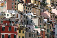 Close-up huizen Riomaggiore