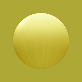 Modern Abstract. Minimalism. Yellow ochre. by Alie Ekkelenkamp