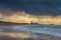 Zwaar weer boven Scheveningen