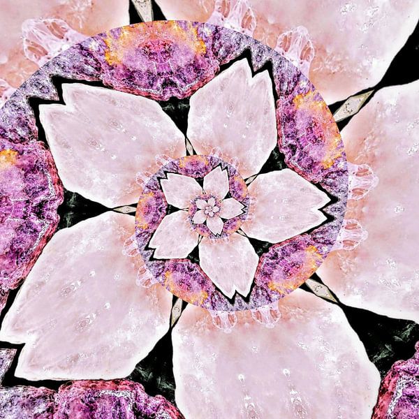 Edelsteen bloemspiraal van Nina IoKa