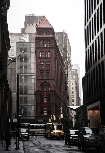 Straße in der Innenstadt von Manhattan, New York von Bart cocquart