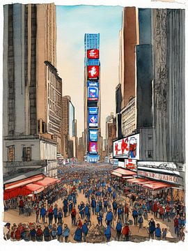 New York - Times Square sur Michael