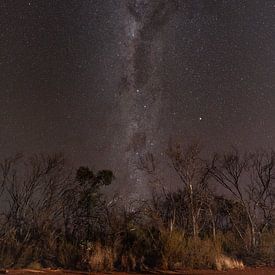 La Voie lactée et les étoiles à Karijini, Australie sur Esmay Vermeulen