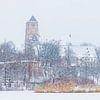 Schlosskirche im Schneesturm von Daniela Beyer
