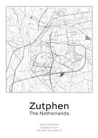 Stads kaart - Nederland - Zutphen