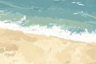 Restful coastline with gentle waves by Imperial Art House thumbnail