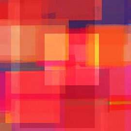 Pop of color. Color blocks in bright colors no. 3 by Dina Dankers