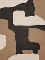 Organische abstracte kunst - aardse tinten