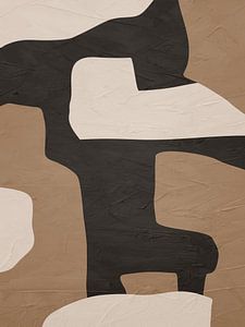 Organische abstrakte Kunst – Erdtöne