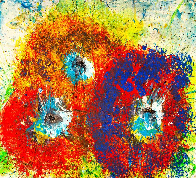 Three flowers by Klaus Heidecker