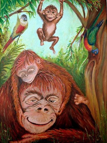 Singes et perruches, 1re partie sur Anita Snik-Broeken