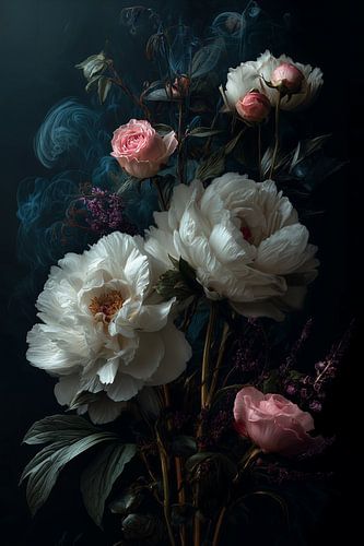 Stilleven met Pioenrozen en Rozen no.5