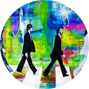 Vrede en Liefde op Abbey Road van Kathleen Artist Fine Art
