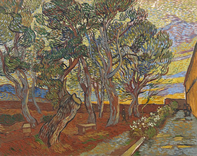 Vincent van Gogh, De tuin van de inrichting van 1000 Schilderijen
