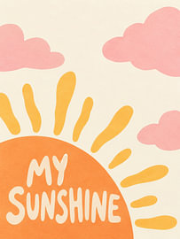 Affiche rétro « My Sunshine » sur Thomas burnet
