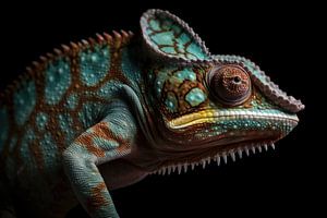Chameleon by Digitale Schilderijen