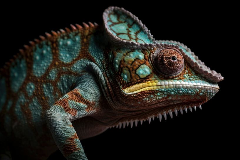 Caméléon par Digitale Schilderijen