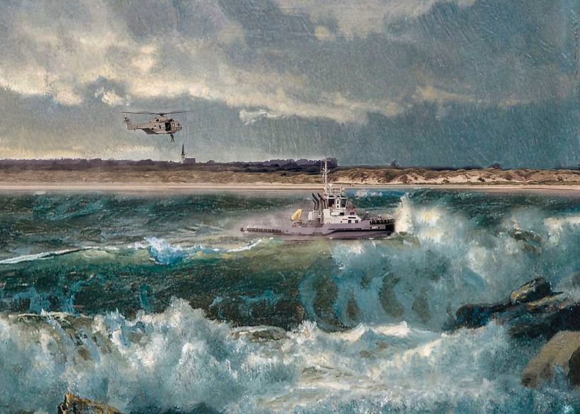 Photo art between Texel and Den Helder by Willem Koenes