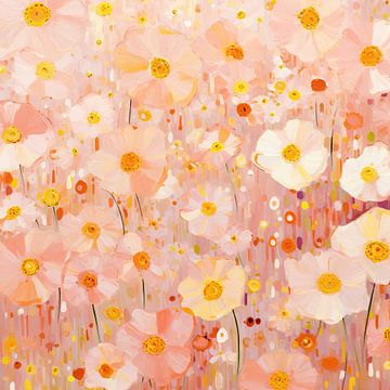 Floral Art | Bloei van Abstract Schilderij