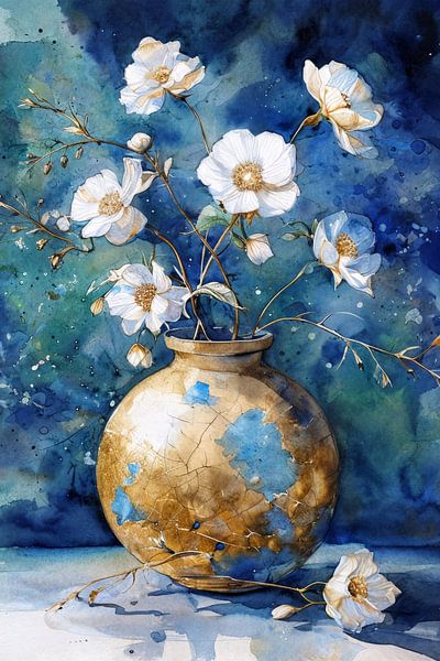A watercolour of a still life by Ljupka Kareska