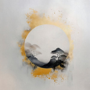 Japandi Art: Japanische ZEN-Landschaft - 3