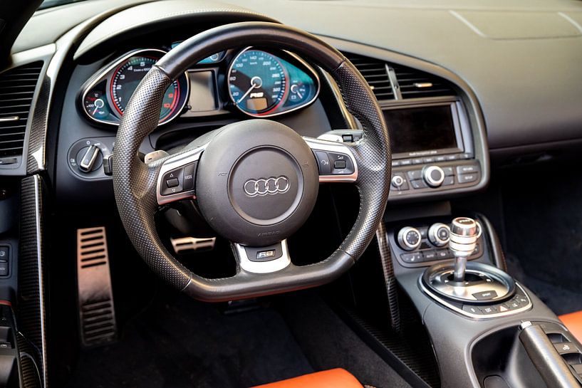 Audi R8 V10 Plus sportwagen interieur van Sjoerd van der Wal Fotografie