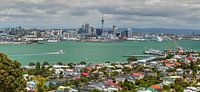 Panoramic aerial view of the Auckland city by Yevgen Belich thumbnail