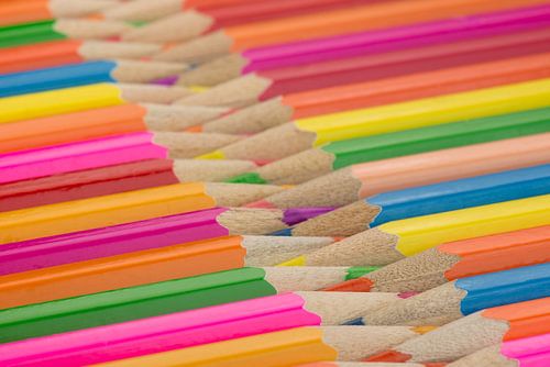 Kleurpotloden als achtergrond foto