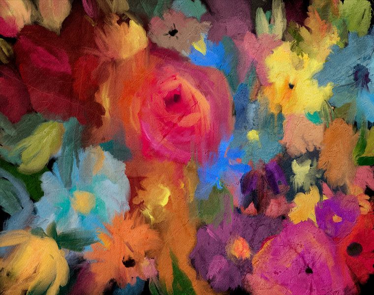 Flower garden by annemiek art
