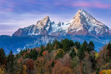 Vue sur le Watzmann à l'aube sur Daniela Beyer