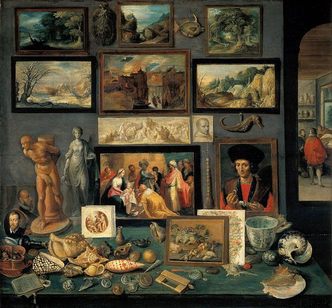 Kunst- und Raritätenkammer, Frans Francken (II) von Meisterhafte Meister