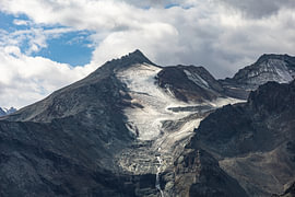 View of the melting Gran Paradiso glacier in the Italian Alps (horizontal, colour) by André Blom Fotografie Utrecht