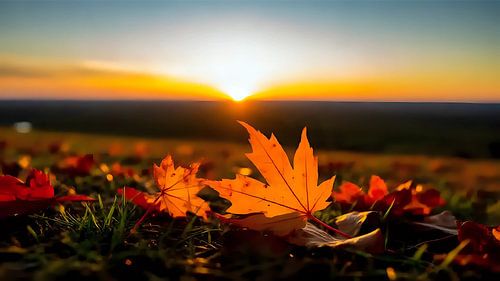 Macro compositie in avondtoon