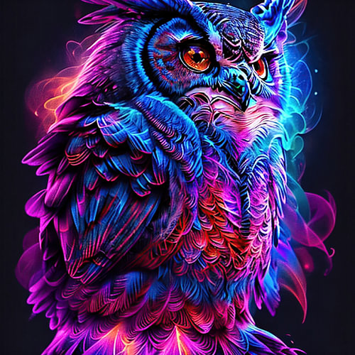 Neon-Eulenorakel