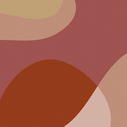 Abstracte vormen en lijnen in warme kleuren II