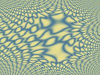 Dynamisches abstraktes fraktales Muster in blau