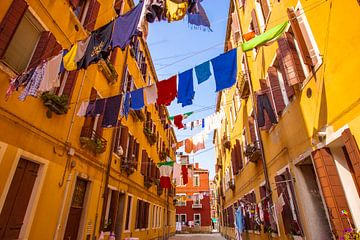 La lessive dans les rues de Venise