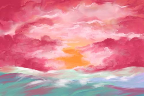 The salty sea air as the sun sets by Sam Soesbergen