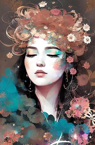 Vrouw met de bloemen